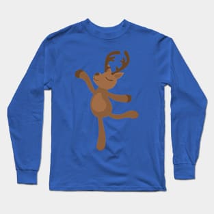 Reindeer doing ballet Long Sleeve T-Shirt